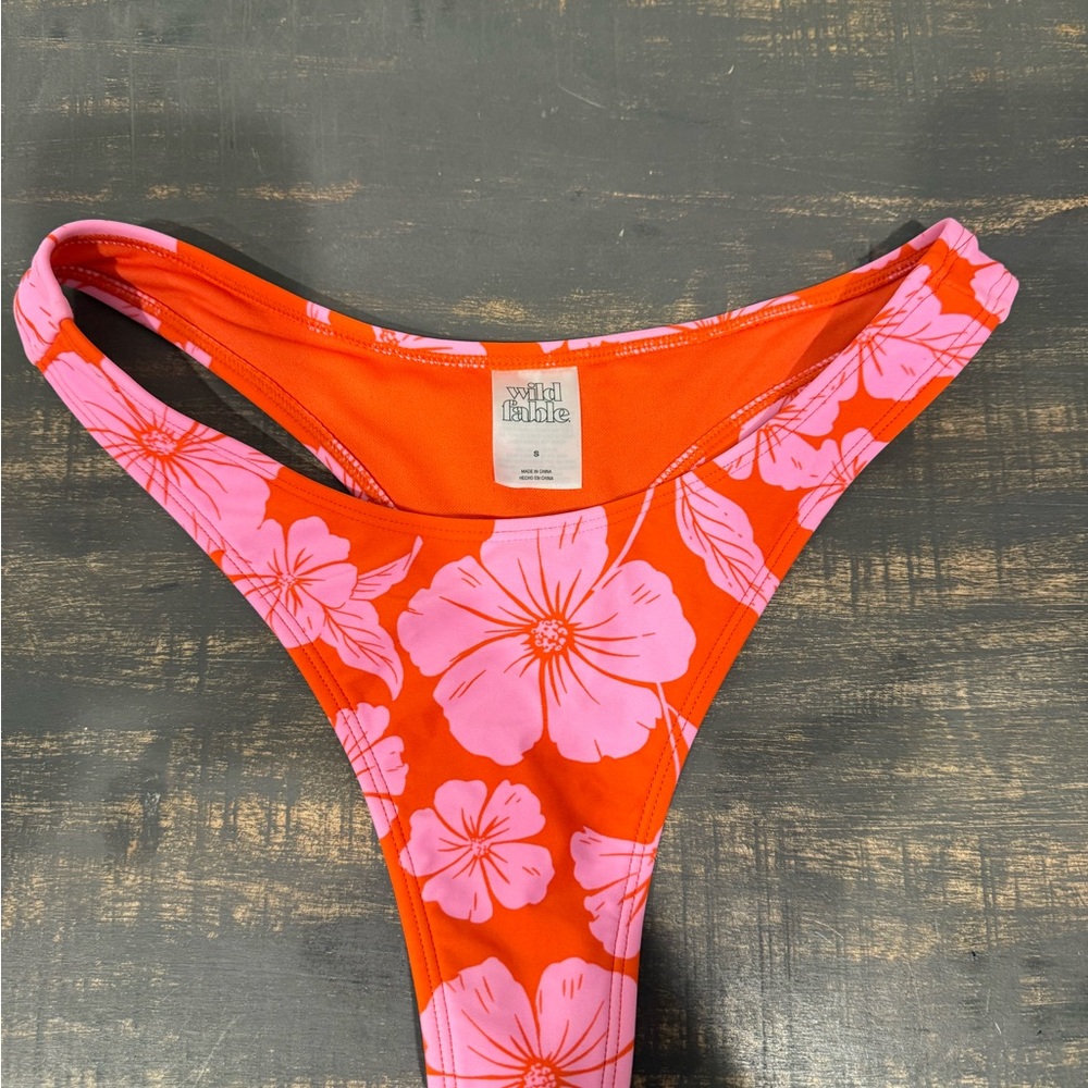 Orange and Pink Bikini Bottom